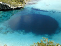 Dean's Bluehole in the Bahamas